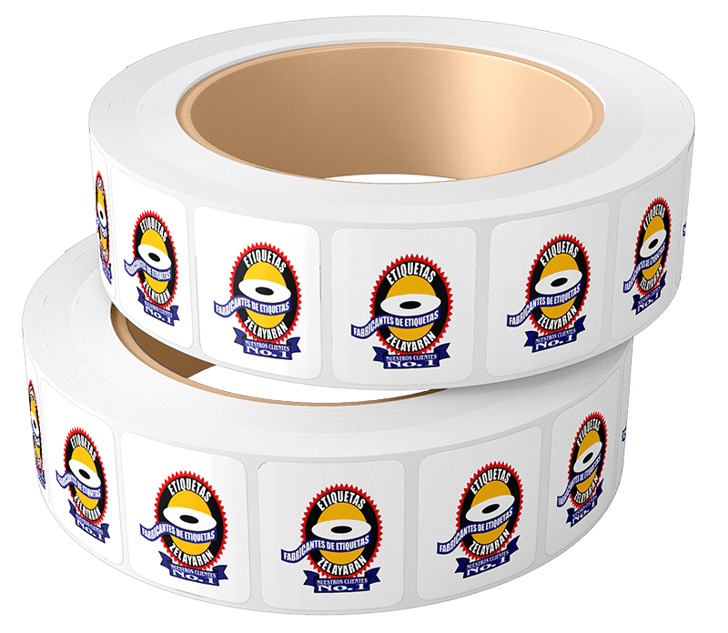 rollo de stickers etiquetas zelayaran